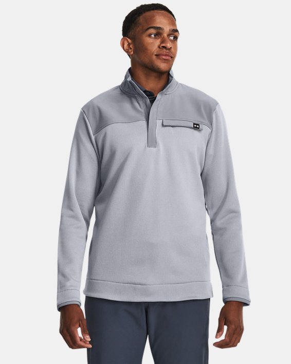 Men's UA Storm SweaterFleece ½ Zip in Gray image number 0